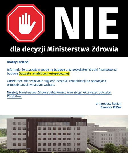 Nie Dla Decyzji Ministerstwa Zdrowia