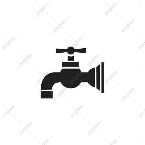 Water Tap Silhouette PNG Free Water Tap Icon Illustration Drop