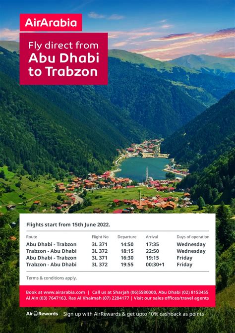 Fly Direct From Abu Dhabi To Trabzon Air Arabia