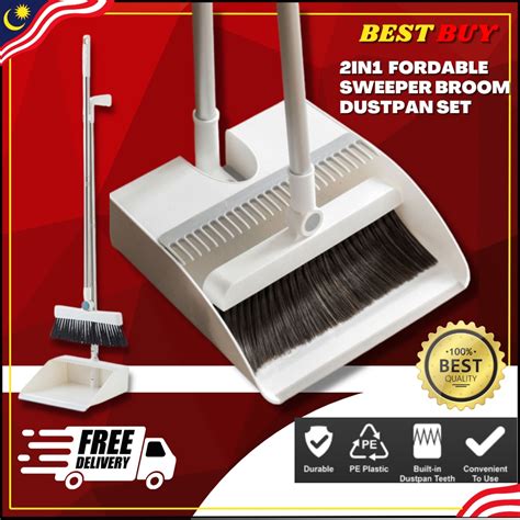 Bestbuy Fordable Sweeper In Broom And Dustpan Combo Set Magic Broom