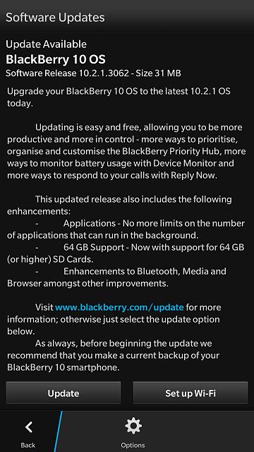 BlackBerry OS Update 10.2.1.3442 / SR 10.2.1.3062 - BlackBerry Forums ...