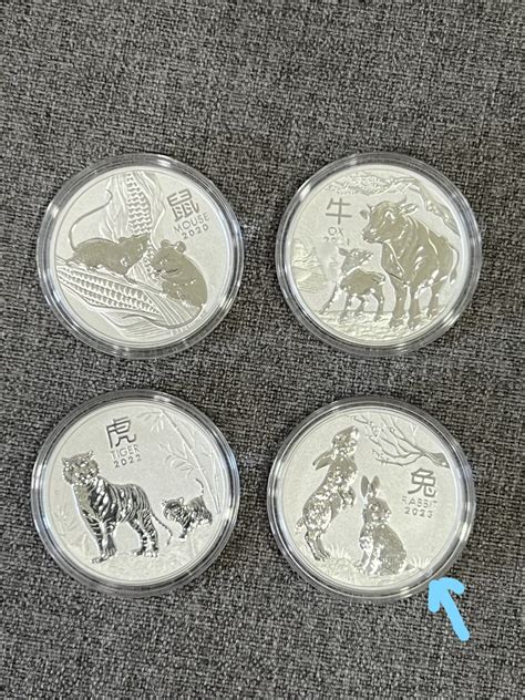 Australia Perth Mint To Oz Silver Lunar Series Bu