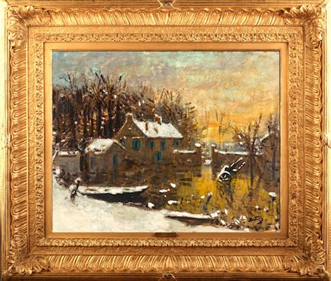 Paysage Sous Neige Alan Barnes Fine Art