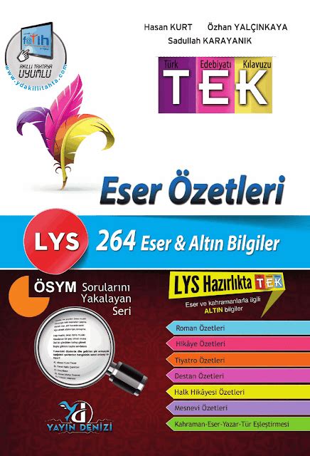 Yay N Denizi Ayt Edebiyat Eser Zetleri Pdf Indir