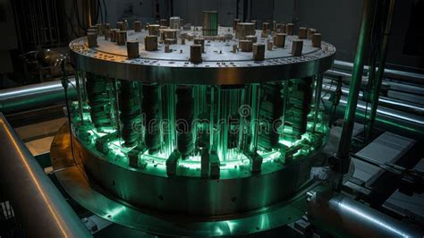 Nuclear Reactor Core without Fuel Rods Stock Illustration ...