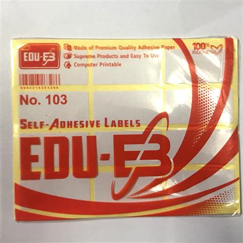 Jual Stiker Label Polos Putih Undangan Stiker Nama Self Adhesive 5