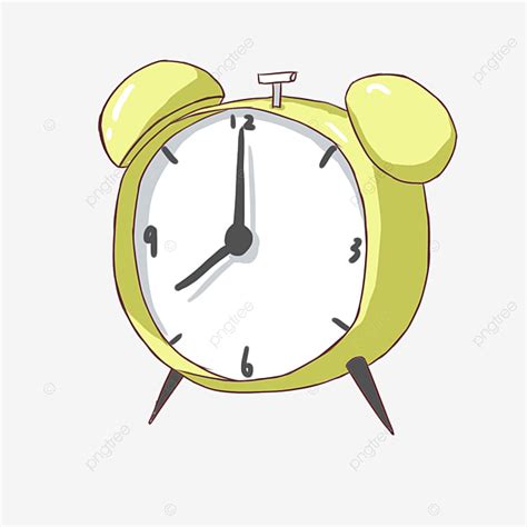 yellow alarm clock hd transparent yellow alarm clock decoration
