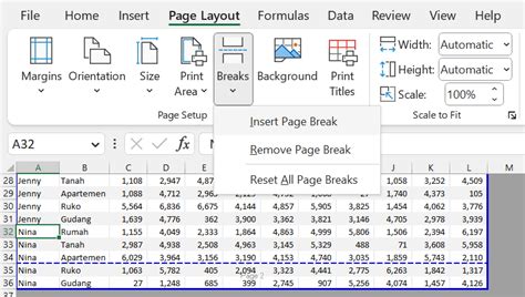 Page Setup Cara Print Excel Agar Tidak Terpotong Excelandor