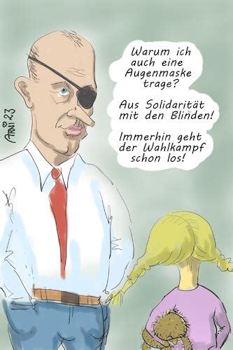 Augenmasken Solidarit T Von Arni Politik Cartoon Toonpool