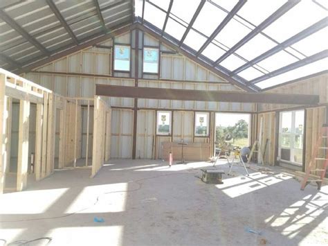 40x60 Steel Building Workshop Located In Cleburne Tx Metal Buildings Steel Building Homes