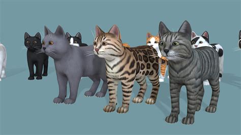 Cartoon Cats Pack Buy Royalty Free 3d Model By Reddeer Billl90