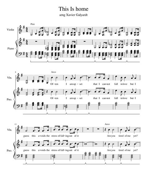 Cavetown This Is Home Violinpiano Sheet Music For Piano Violin