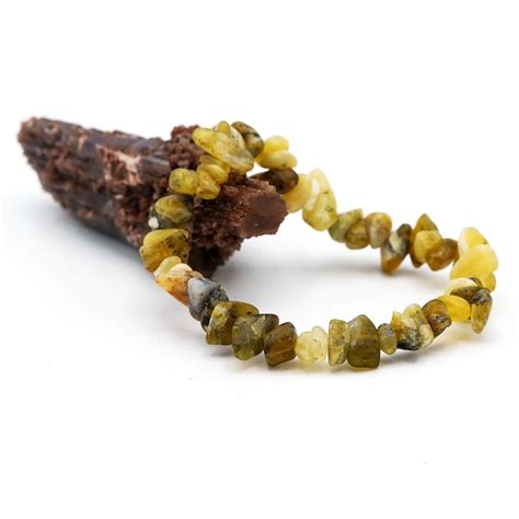 Bracelet Opale Jaune Perle Chips Bracelet Opale Jaune Miracles