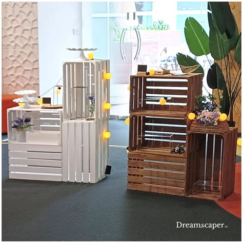 Rent Rustic Wooden Crate Brown Dreamscaper Sg Singapore Props Rental