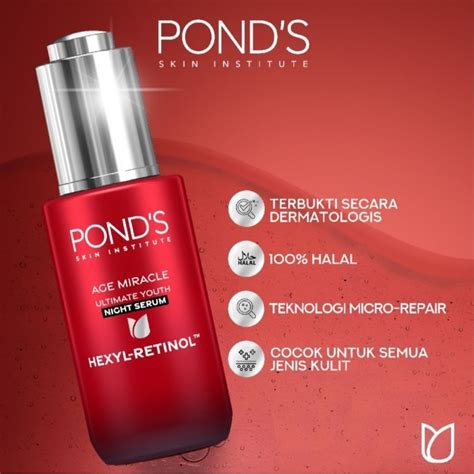 Ponds Age Miracle Ultimate Youth Retinol Niacinamide Anti Aging Night