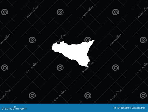 Sicily Map Country Vector Illustration CartoonDealer 107191996