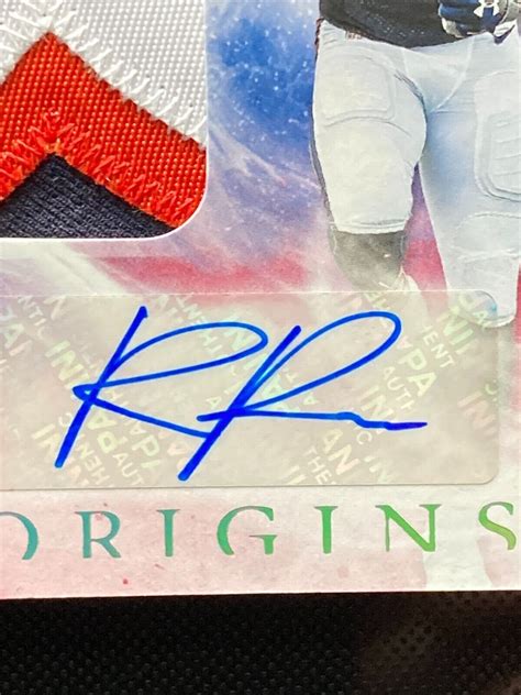 Panini Origins Rookie Jumbo Patch Autographs Red Riley