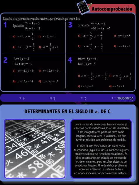 Metodos De Solucion De Los Sistemas De Ecuaciones Lineales Pdf