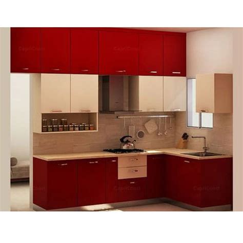 Plywood L Shaped Modular Kitchen At Rs 1000 Square Feet In Tiruvallur