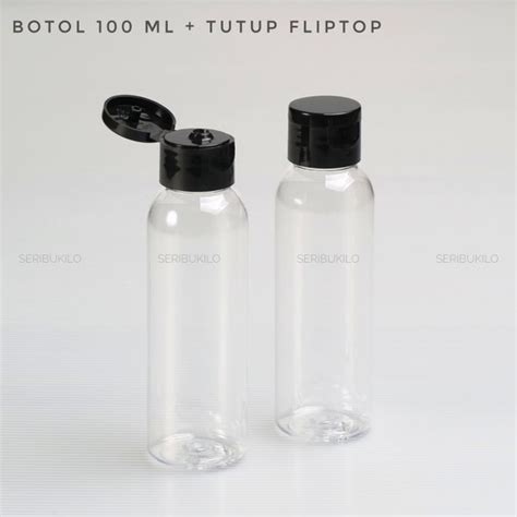 Jual Botol Plastik Ml Pet Bening Tutup Fliptop Hitam Di Lapak