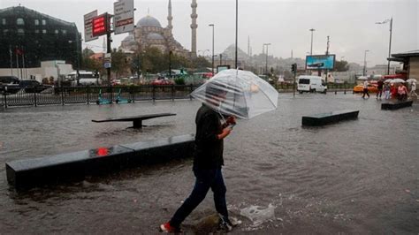 İstanbulda yağmur ne zaman bitecek Yağmur kaç gün sürecek pazar günü