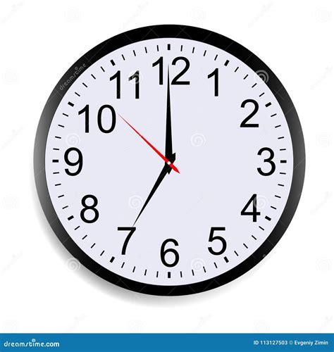 Round Clock Face Showing Three Stock Vector Illustration Of, 59% OFF