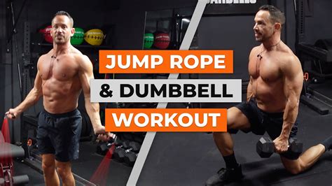 Jump Rope And Full Body Dumbbell Workout To Burn Fat And Build Muscle