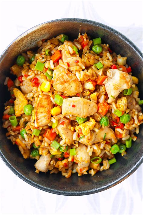 Spicy Chicken Fried Rice Easy Meal Prep That Spicy Chick