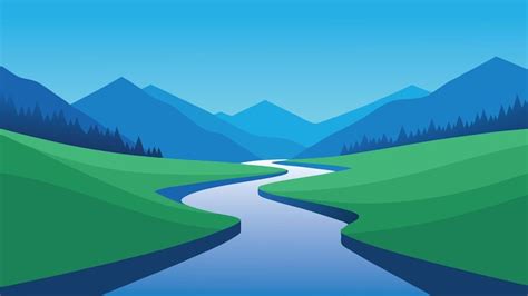 flowing river clipart