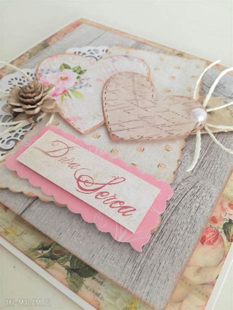 kartka atrakcyjne scrapbooking kartki zlesnejchatki ღ art Madam pl