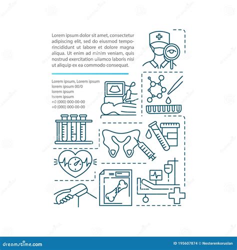 Conceptpictogram Medische Procedures Met Tekst Vector Illustratie