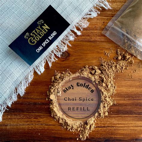 Chai Spice Blend Refill Stay Golden Chai And Turmeric Blends