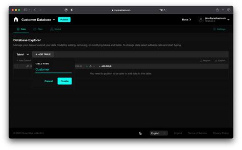 Data Model Setup Graphapi Documentation