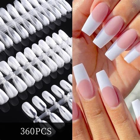 Fake Nails Gel X Tips Extension System Full Cover Sculpted Almond