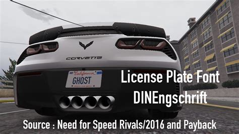 License Plate Font DINEngschrift - GTA5-Mods.com