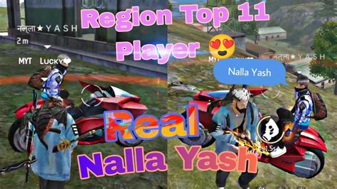 Region Player Nalla Yash Nalla Yash Rank Push Gameplay NALLAYASH67