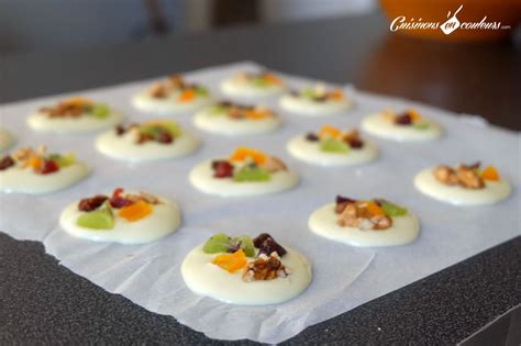 Mendiants Au Chocolat Blanc Cuisinons En Couleurs