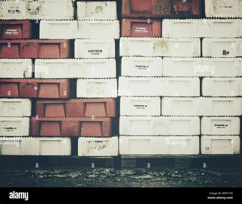 Stack Of Red Crates Hi Res Stock Photography And Images Alamy