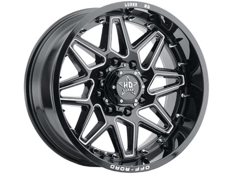 Luxxx Hd Milled Gloss Black Lhd Wheels Realtruck