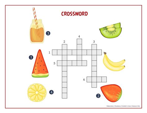 Crossword Puzzle for Kids Puzzle Game Kids Instant Download Fun ...