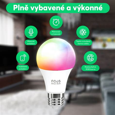 Nous Smart Bulb P Pack Chytr Rovka Rgb E W Tuya Varnet