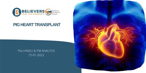 Pig heart transplant - Believers IAS Academy