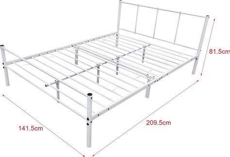 Metalen Bedframe Hercules Incl Bedbodem X Cm Wit Bol