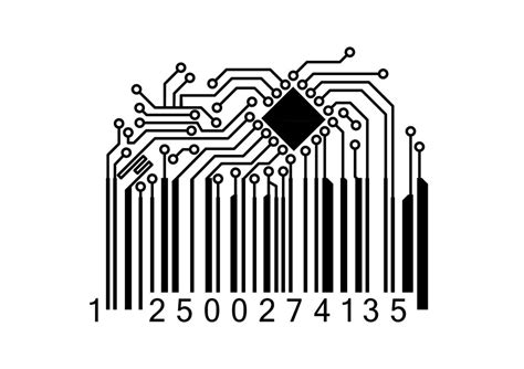 bar code  computer chip  vector art  vecteezy