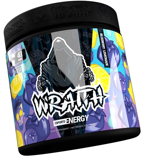 Wraith® Gaming Fuel Energy Drink Formula Blueberry Lemonade Flavour Wraith® Energy