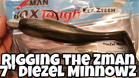 Rigging The Zman 7 Diesel Minnowz Youtube