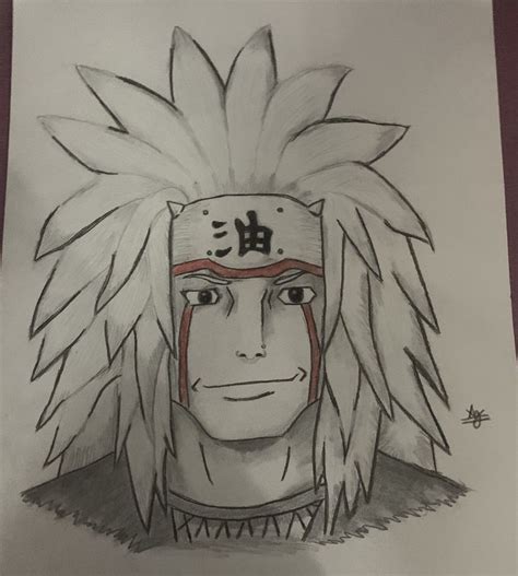 Jiraya The Legendary Sannin Cool Drawings Sketches Drawings