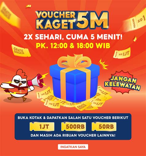 Promo Shopee Voucher Kaget Gratis Ongkir Rp