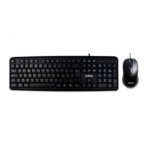 Nilox Combo Teclado Teclado Espanhol Rato USB Preto KuantoKusta