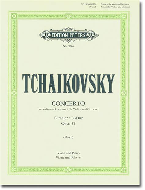 Tchaikovsky Concerto F R Violin Und Orchester D Dur Opus Flesch